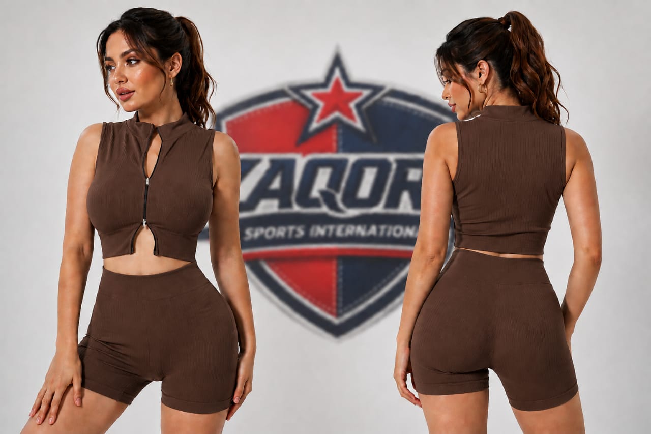 Rib Zip Activewear set - Image 5