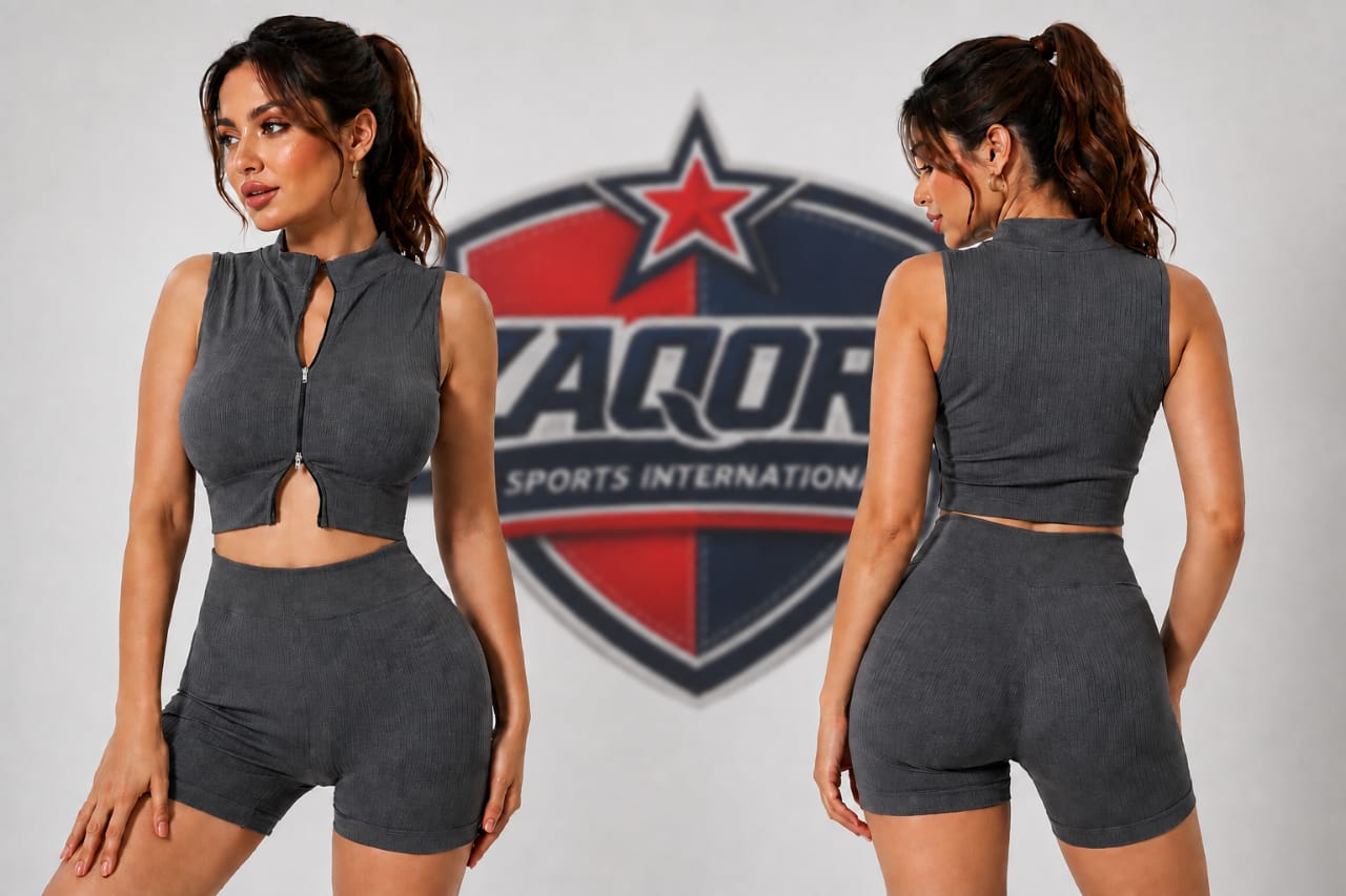 Rib Zip Activewear set - Image 4