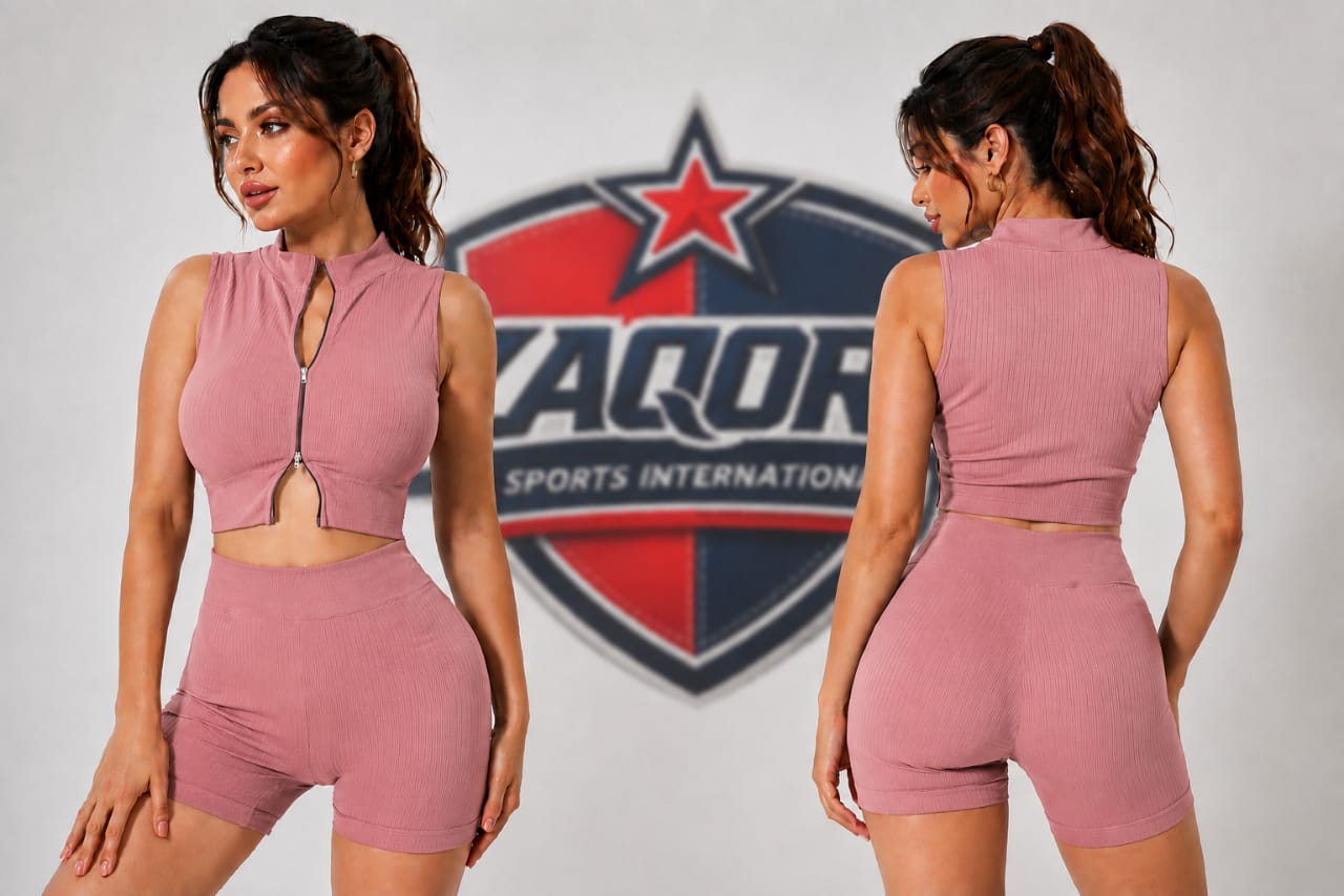 Rib Zip Activewear set - Image 3