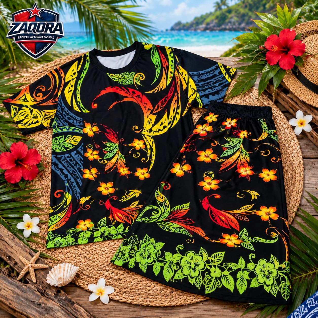 Polynesian Print Co-ord Set - Image 5
