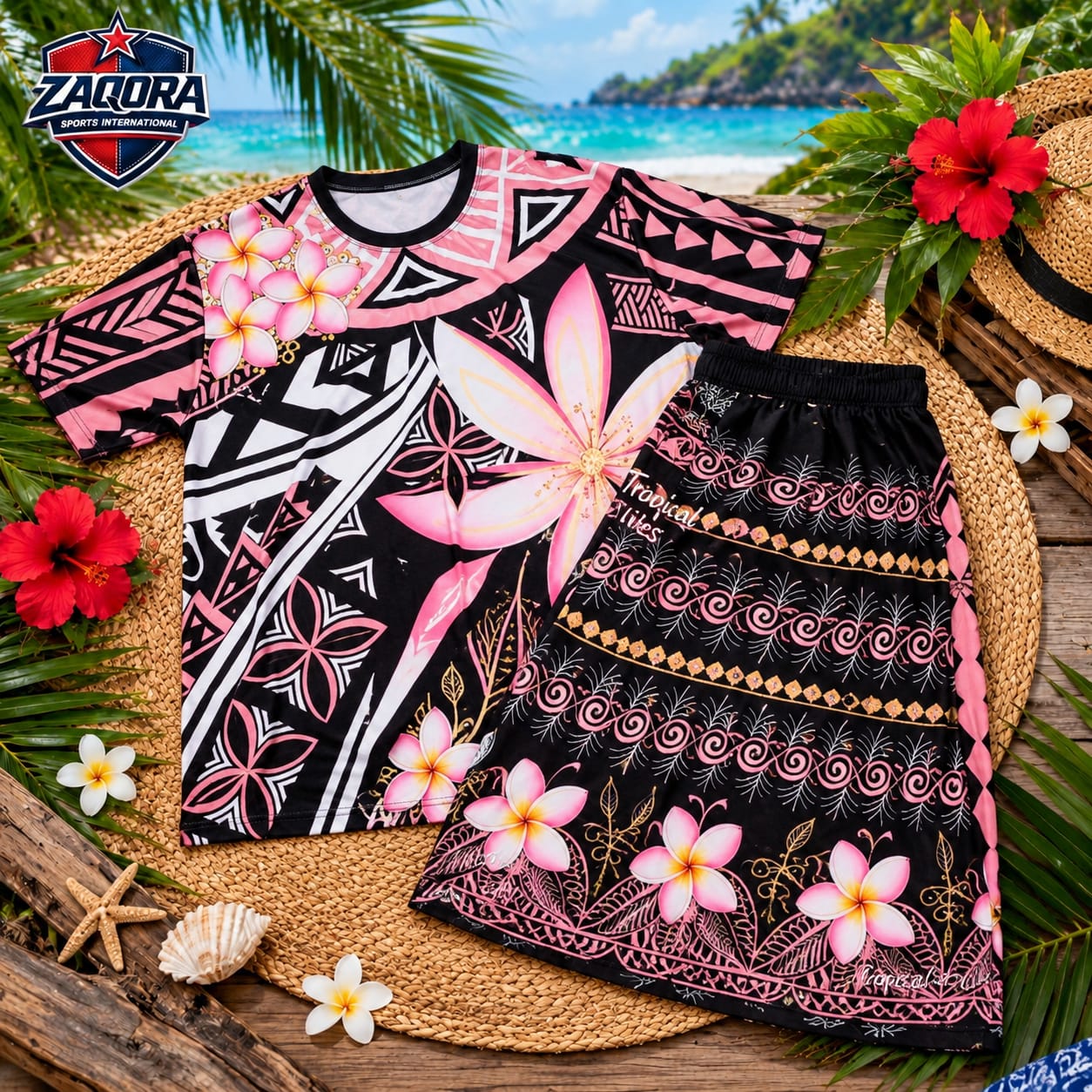 Polynesian Print Co-ord Set - Image 3