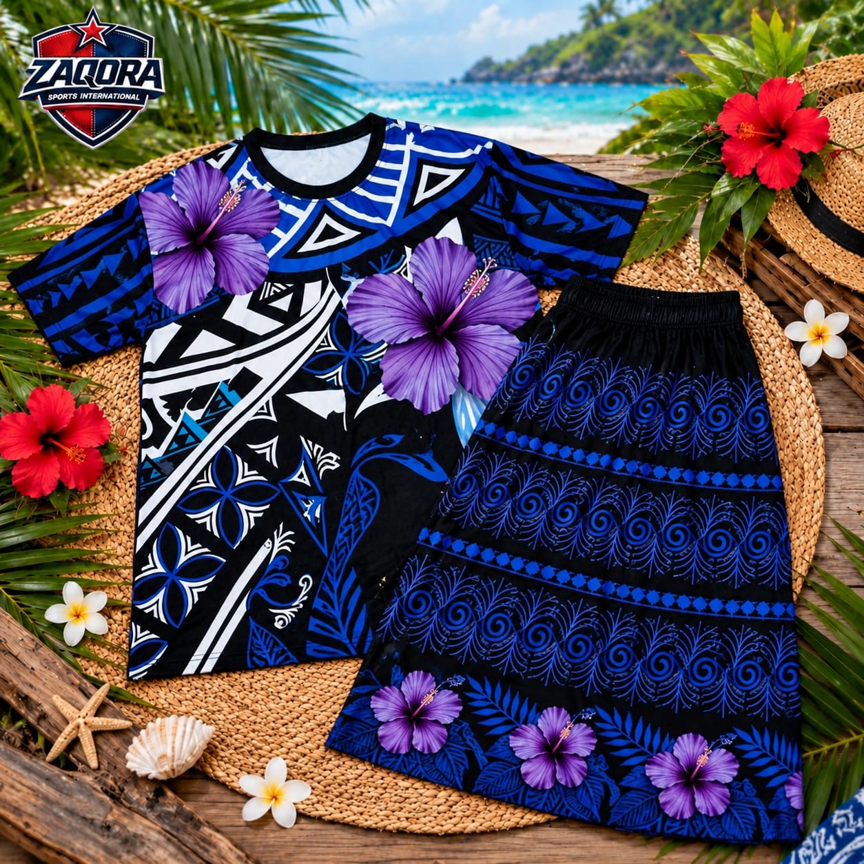 Polynesian Print Co-ord Set - Image 2