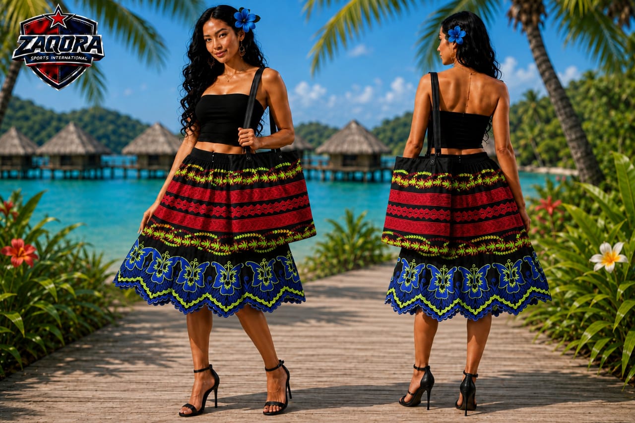 Tropical Bloom Skirt & Bag Set - Image 2
