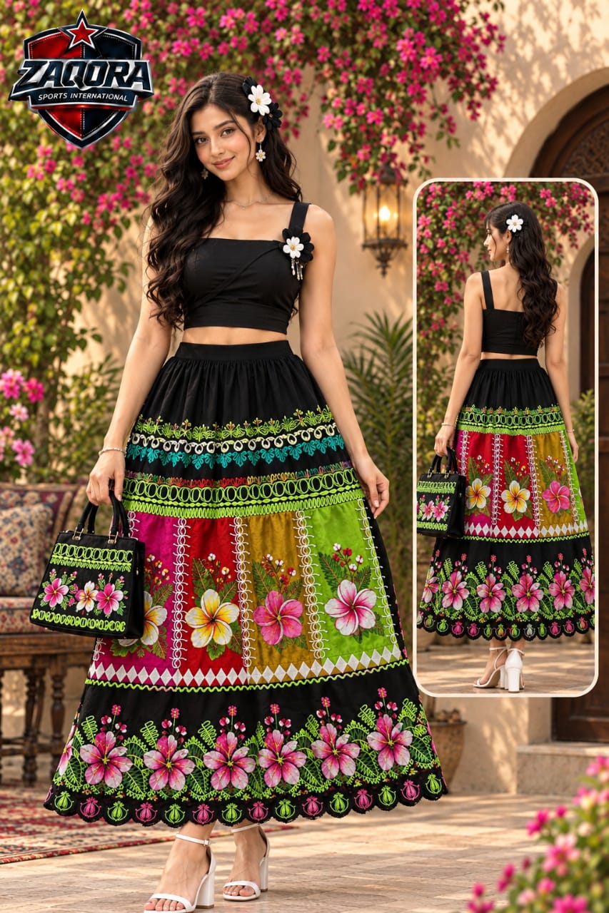 Tropical Bloom Skirt & Bag Set - Image 11