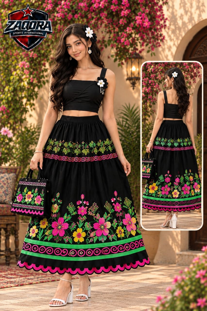 Tropical Bloom Skirt & Bag Set - Image 9