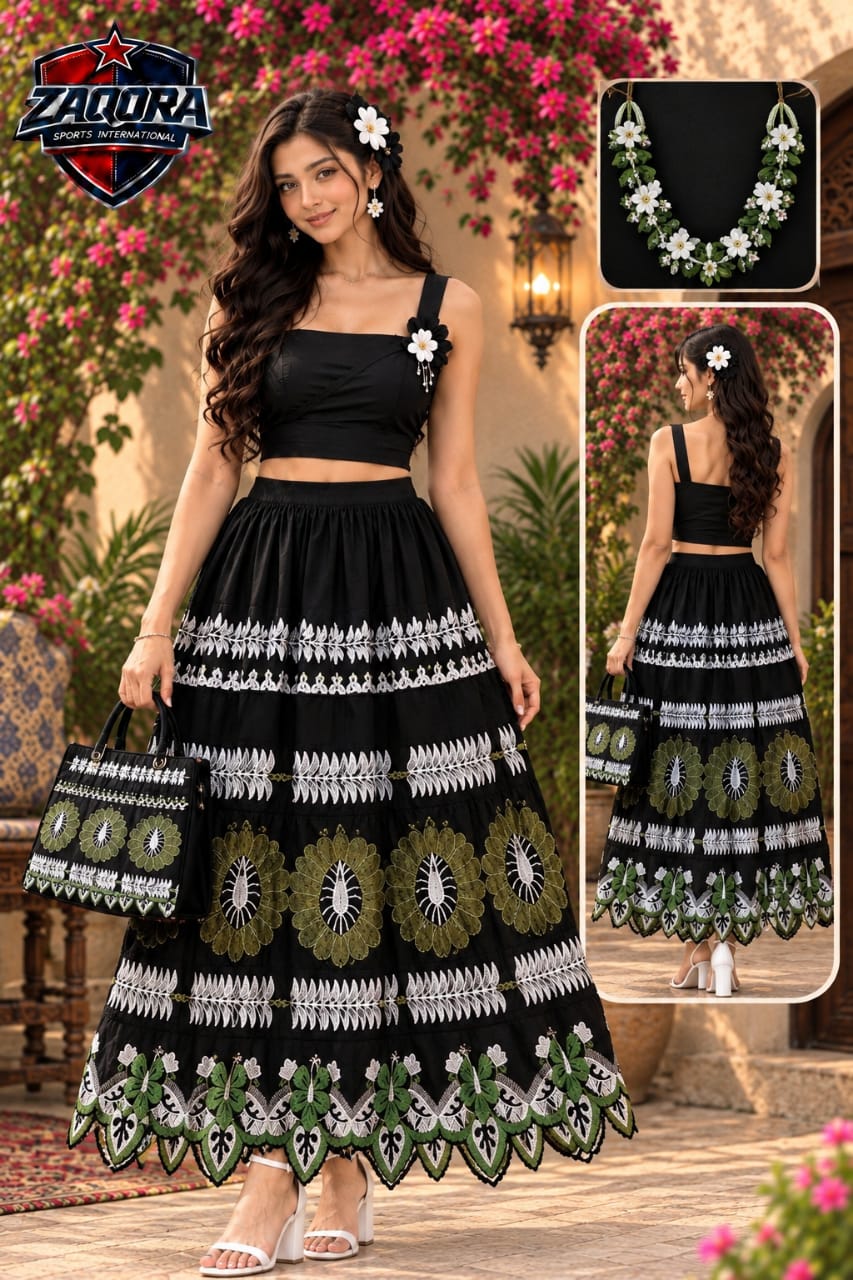 Tropical Bloom Skirt & Bag Set - Image 10