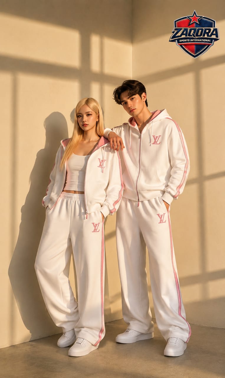 Matching couple tracksuits