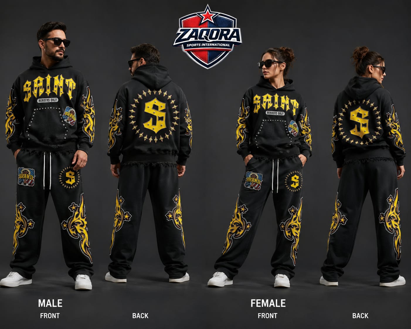 Custom Embroidered Streetwear Tracksuits - Image 2