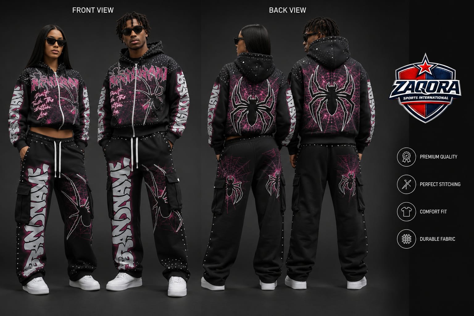 Custom Embroidered Streetwear Tracksuits - Image 4